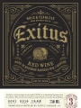 Exitus Red Wine 2018  Front Label