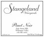 Stangeland Vineyards and Winery Pinot Noir 2018 Front Label