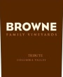 Browne Family Vineyards Tribute 2015 Front Label