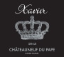 Xavier Vins Chateauneuf-du-Pape 2015 Front Label