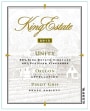 King Estate Unity Pinot Gris 2013  Front Label