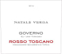 Casa Vinicola Natale Verga s.p.a. Toscano Governo Rosso 2014 Front Label