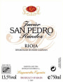 Bodegas Javier San Pedro Randez Tempranillo 2014  Front Label