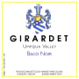 Girardet Baco Noir 2009  Front Label