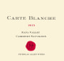 Nicholas Allen Wines Carte Blanche Cabernet Sauvignon 2015  Front Label