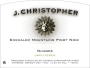J. Christopher Chehalem Mountains Nuages Pinot Noir 2014  Front Label
