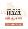 Condado de Haza Crianza Ribera del Duero 2018  Front Label
