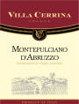 Villa Cerrina Montepulciano d'Abruzzo 2014  Front Label