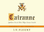 J.V. Fleury Cotes du Rhone Cairanne 2014 Front Label