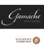 Gamache Vintners Estate Boulder 2014 Front Label