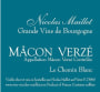 Nicolas Maillet Macon Verze Le Chemin Blanc 2024  Front Label
