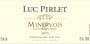 Luc Pirlet Minverois Rouge 2015  Front Label