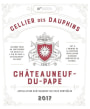 Cellier des Dauphins Chateauneuf-du-Pape 2017  Front Label