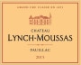 Chateau Lynch-Moussas Pauillac 2015  Front Label