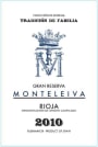 Union de Viticultores Riojanos Monteleiva Gran Reserva 2010  Front Label