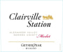 Geyser Peak Clairville Station Merlot 2013  Front Label