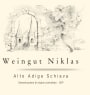 Niklas Alto Adige Schiava 2016  Front Label