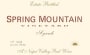Spring Mountain Vineyard Syrah 2005  Front Label