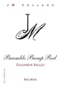 JM Cellars Bramble Bump Red 2010 Front Label