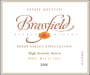 Brassfield High Serenity Ranch Dry Riesling 2006  Front Label