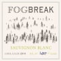 Western Slope Fog Break Sauvignon Blanc 2015  Front Label