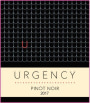 Urgency Pinot Noir 2017  Front Label