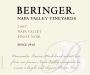 Beringer Napa Valley Pinot Noir 2007 Front Label