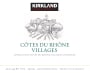 Kirkland Signature Cotes du Rhone Villages 2016  Front Label