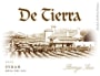 De Tierra Vineyard Mesa Del Sol Syrah 2012  Front Label