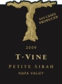 T-Vine Cellars Napa Valley Petite Sirah 2009  Front Label