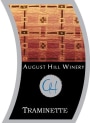 August Hill Winery Traminette 2015 Front Label