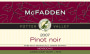 McFadden Pinot Noir 2007  Front Label