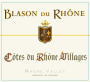Blason du Rhone Cotes du Rhone Villages 2014  Front Label