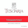 Tesoaria Vineyard & Winery Vermentino 2013  Front Label