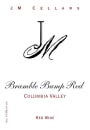 JM Cellars Bramble Bump Red 2012  Front Label
