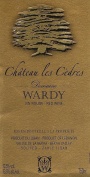 Domaine Wardy Chateau Les Cedres 2014  Front Label