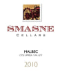 Smasne Cellars  Malbec 2010 Front Label