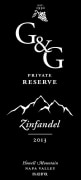 G & G Private Reserve Wines Howell Mountain Zinfandel 2013  Front Label