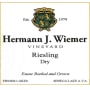Hermann J. Wiemer Dry Riesling (375ML half-bottle) 2020  Front Label