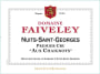 Faiveley Nuits-Saint-Georges Aux Chaignots Premier Cru 2016  Front Label