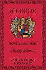 Del Dotto Family Reserve Cabernet Franc 2013  Front Label