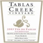 Tablas Creek Vin de Paille Sacrerouge Mourvedre 2003  Front Label