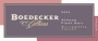 Boedecker Cellars Athena Pinot Noir 2003  Front Label