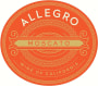 Allegro Moscato 2020  Front Label