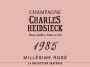 Charles Heidsieck Vintage Rose 1985  Front Label