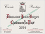 Domaine Jean Royer Chateauneauf-du-Pape 2014  Front Label