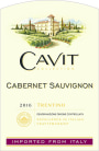 Cavit Cabernet Sauvignon 2016  Front Label