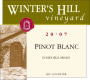 Winter's Hill Vineyard Estate Pinot Blanc 2007  Front Label