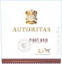 Autoritas Pinot Noir 2020  Front Label