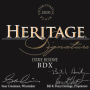 Heritage Vineyard Estate Reserve Signature BDX 2010 Front Label